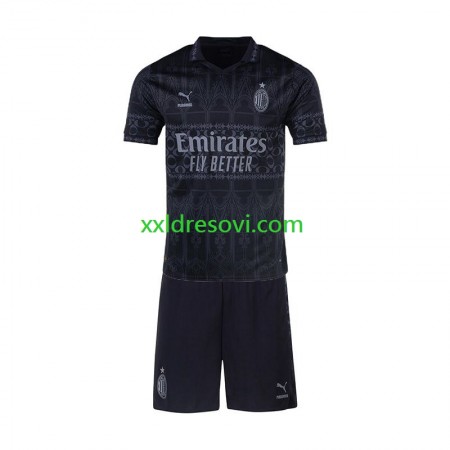 AC Milan Četvrta Dječji Nogometni Dres Crno 2023-2024